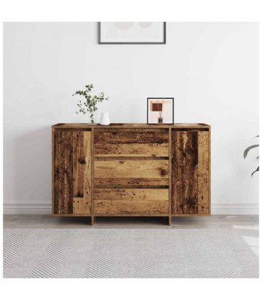 vidaXL Sideboard with Drawer Old Wood 120 x 41 x 75 cm Engineered Wood
