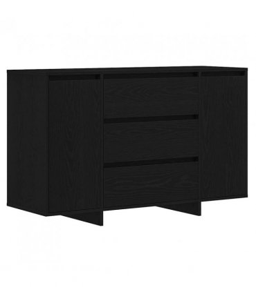 vidaXL Sideboard Black Oak 120 x 41 x 75 cm Engineered Wood — V0671994136