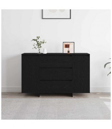 vidaXL Sideboard Black Oak 120 x 41 x 75 cm Engineered Wood — V0671994136