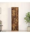 vidaXL Wardrobe with Shelf Smoked Oak 55 x 25 x 189 cm Engineered Wood
