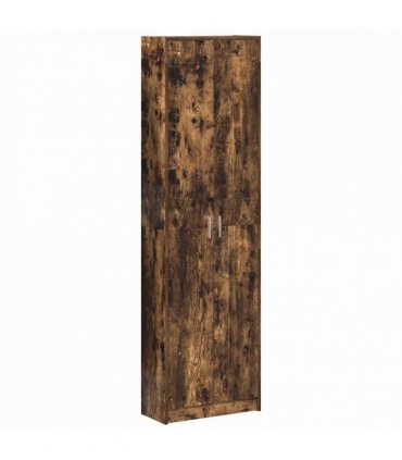 vidaXL Wardrobe with Shelf Smoked Oak 55 x 25 x 189 cm Engineered Wood