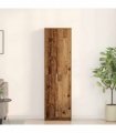 vidaXL Wardrobe with Shelf Old Wood 55 x 25 x 189 cm Engineered Wood