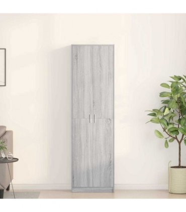 vidaXL Wardrobe with Door Grey Sonoma 55 x 25 x 189 cm Engineered Wood