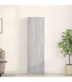 vidaXL Wardrobe with Door Grey Sonoma 55 x 25 x 189 cm Engineered Wood