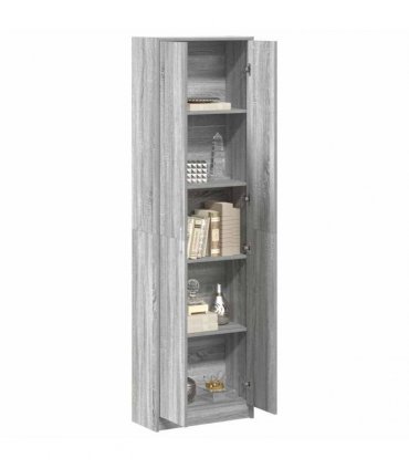 vidaXL Wardrobe with Door Grey Sonoma 55 x 25 x 189 cm Engineered Wood
