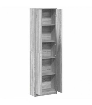 vidaXL Wardrobe with Door Grey Sonoma 55 x 25 x 189 cm Engineered Wood