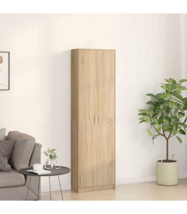 vidaXL Wardrobe with Shelf Sonoma Oak 55 x 25 x 189 cm Engineered Wood