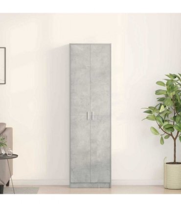 vidaXL Wardrobe Concrete Grey 55 x 25 x 189 cm Engineered Wood