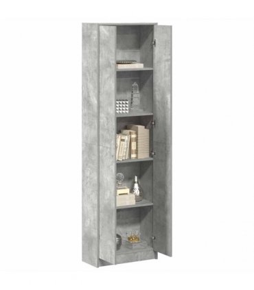 vidaXL Wardrobe Concrete Grey 55 x 25 x 189 cm Engineered Wood