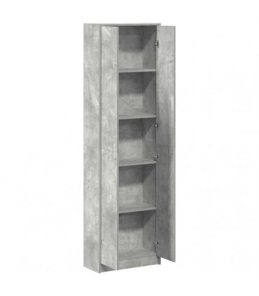 vidaXL Wardrobe Concrete Grey 55 x 25 x 189 cm Engineered Wood