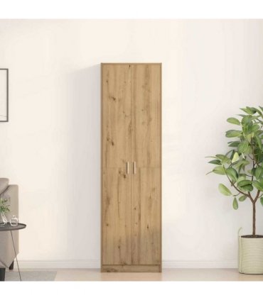 vidaXL Wardrobe with Door Artisan Oak 55 x 25 x 189 cm Engineered Wood