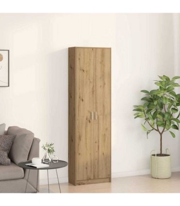 vidaXL Wardrobe with Door Artisan Oak 55 x 25 x 189 cm Engineered Wood