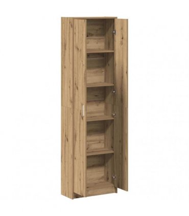 vidaXL Wardrobe with Door Artisan Oak 55 x 25 x 189 cm Engineered Wood