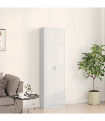vidaXL Wardrobe with Shelf White 55 x 25 x 189 cm Engineered Wood