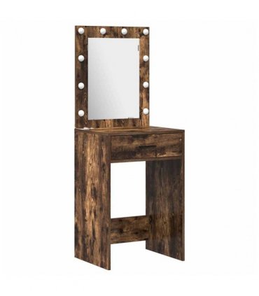 vidaXL Dressing Table 2 pcs Brown 50 x 41 x 135 cm Engineered wood — Colour: Smoked oak