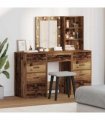 vidaXL Dressing Table 3 pcs Brown 40 x 41 x 135 cm Engineered wood — Colour: Old wood