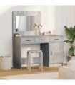 vidaXL Dressing Table 2 pcs Grey 40 x 41 x 75 cm Engineered wood — Colour: Concrete grey