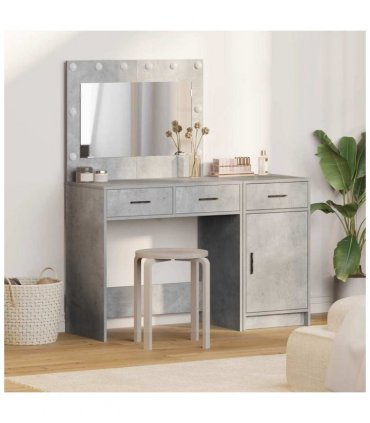 vidaXL Dressing Table 2 pcs Grey 40 x 41 x 75 cm Engineered wood — Colour: Concrete grey
