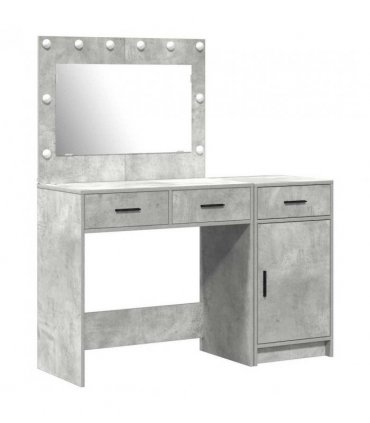 vidaXL Dressing Table 2 pcs Grey 40 x 41 x 75 cm Engineered wood — Colour: Concrete grey