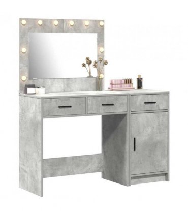 vidaXL Dressing Table 2 pcs Grey 40 x 41 x 75 cm Engineered wood — Colour: Concrete grey