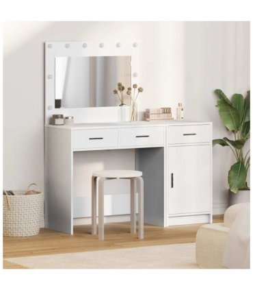 vidaXL Dressing Table 2 pcs White 40 x 41 x 75 cm Engineered wood
