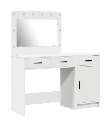 vidaXL Dressing Table 2 pcs White 40 x 41 x 75 cm Engineered wood