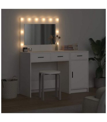 vidaXL Dressing Table 2 pcs White 40 x 41 x 75 cm Engineered wood