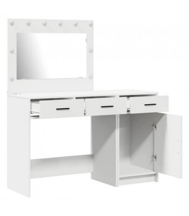 vidaXL Dressing Table 2 pcs White 40 x 41 x 75 cm Engineered wood