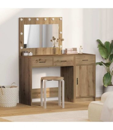 vidaXL Dressing Table 2 pcs Brown 40 x 41 x 75 cm Engineered wood — Colour: Artisan oak