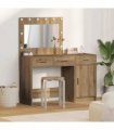 vidaXL Dressing Table 2 pcs Brown 40 x 41 x 75 cm Engineered wood — Colour: Artisan oak