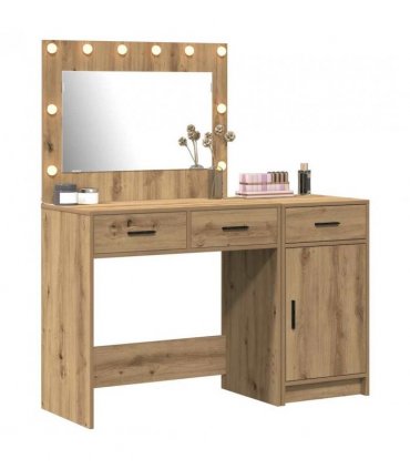 vidaXL Dressing Table 2 pcs Brown 40 x 41 x 75 cm Engineered wood — Colour: Artisan oak