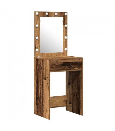 vidaXL Dressing Table 2 pcs Brown 50 x 41 x 135 cm Engineered wood — Colour: Old wood — V0671994203
