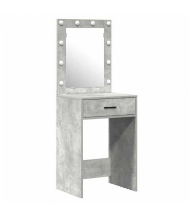vidaXL Dressing Table 2 pcs Grey 50 x 41 x 135 cm Engineered wood — Colour: Concrete grey — V0671994204