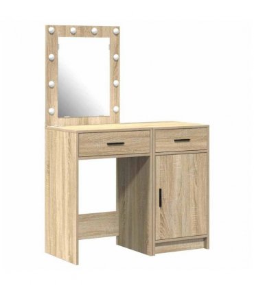 vidaXL Dressing Table 2 pcs Brown 50 x 41 x 135 cm Engineered wood — Colour: Sonoma oak
