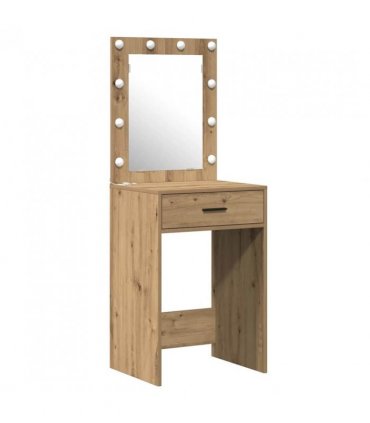vidaXL Dressing Table 2 pcs Brown 50 x 41 x 135 cm Engineered wood — Colour: Artisan oak