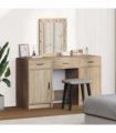 vidaXL Dressing Table with Door Brown 50 x 41 x 135 cm Engineered Wood — Colour: Sonoma oak