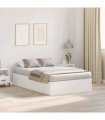 vidaXL Storage Bed Frame White 120 x 200 cm Engineered Wood — V0671994503