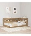 vidaXL Storage Headboard Artisan Oak 207.5 x 137.5 x 76.5 cm — Size: 120 x 190 cm