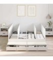 vidaXL Storage Bed Frame with Drawer White 150 cm Engineered Wood — Size: 150 x 200 cm