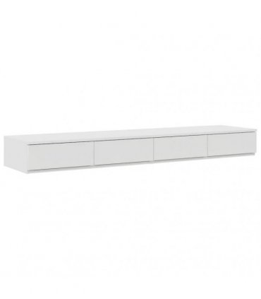 vidaXL Storage Bed Frame with Drawer White 150 cm Engineered Wood — Size: 150 x 200 cm