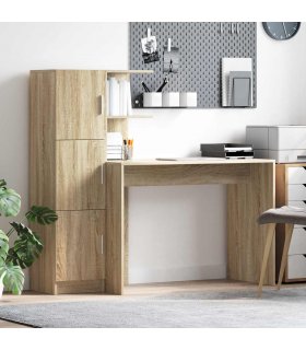 vidaXL Desk 2 pcs Sonoma Oak — V0671995812