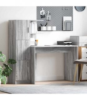 vidaXL Desk 2 pcs Grey Sonoma — V0671995814