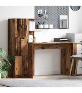 vidaXL Desk 2 pcs Old Wood — V0671995817