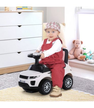 Ride On Car - 3-in-1 Foot To Floor Slider Toddler w/ Horn Steering White