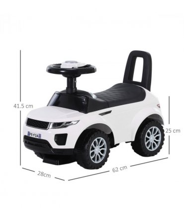 Ride On Car - 3-in-1 Foot To Floor Slider Toddler w/ Horn Steering White