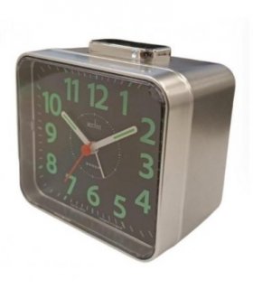 Acctim Parker Alarm Clock in Silver - 16467