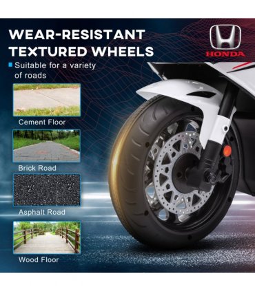 Honda Licensed 6V Kids Electric Motorbike Ride On Car for 3-5 Years  HOMCOM