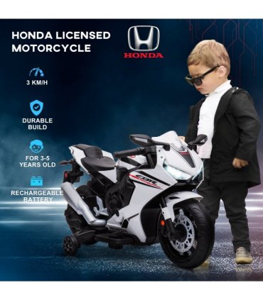 Honda Licensed 6V Kids Electric Motorbike Ride On Car for 3-5 Years  HOMCOM