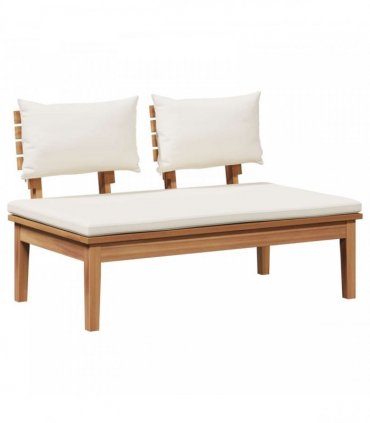 vidaXL Garden Sofa Set 5 pcs Brown and Cream — Colour: Brown and cream white, Model: 4x chair +1 table