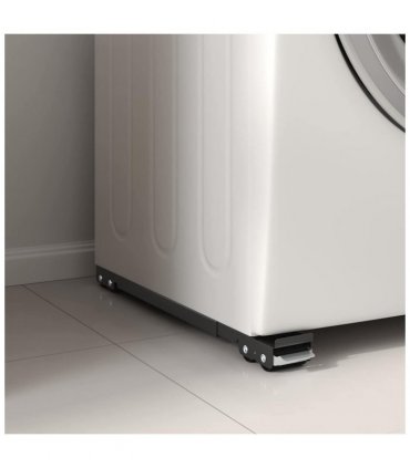 vidaXL Washing Machine Base Manual 2 pcs Black 72 x 5 x 4.5 cm